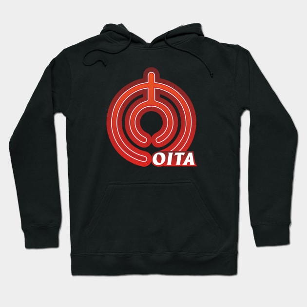 Oita Prefecture Japanese Symbol Hoodie by PsychicCat